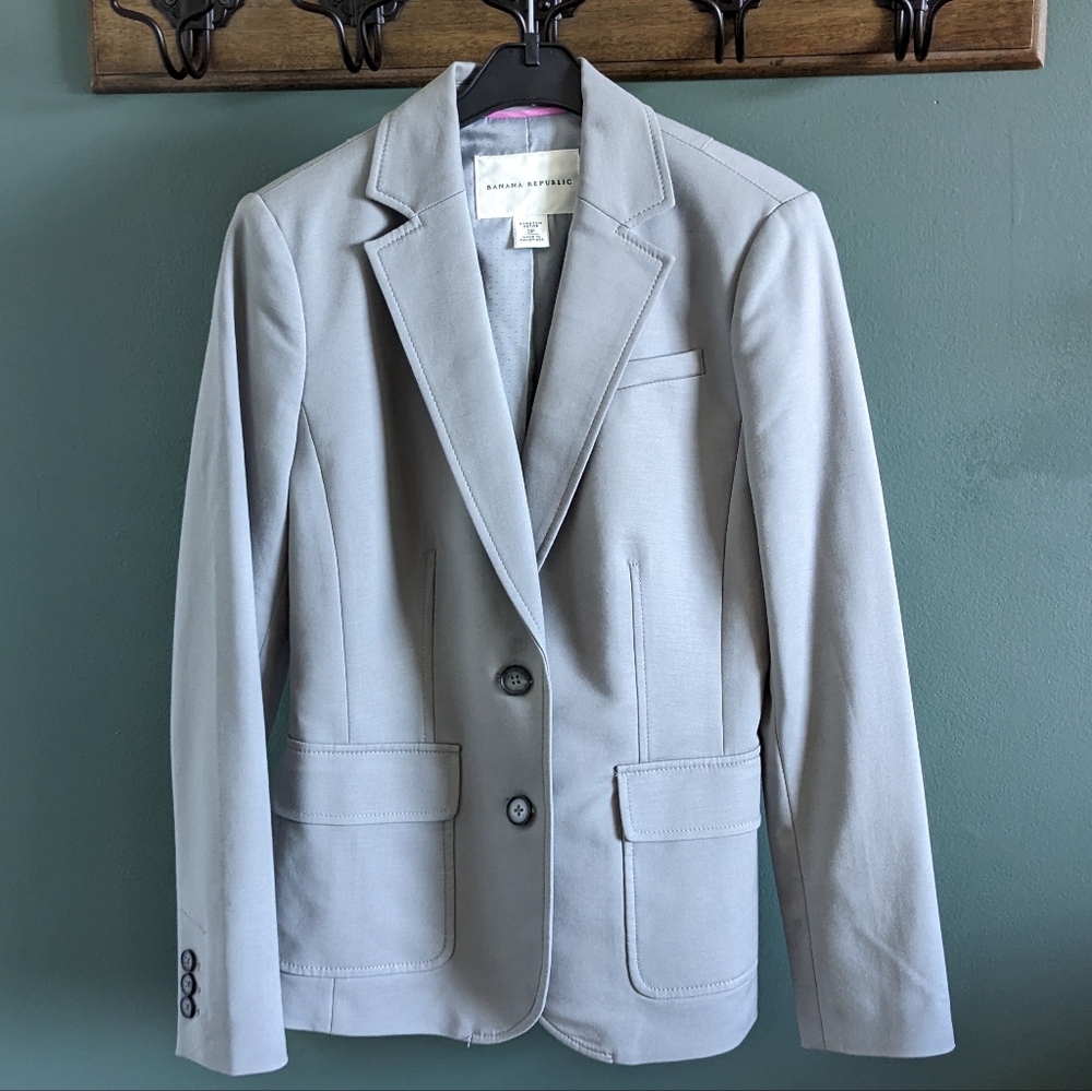 Gray Banana Republic Blazer 0P